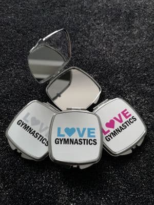Love Gymnastics/Tumbling/Acro/Cheerleading Compact Mirror