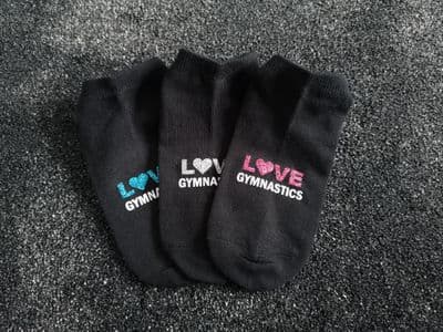 Love Gymnastics/Tumbling/Acro/Cheerleading Socks