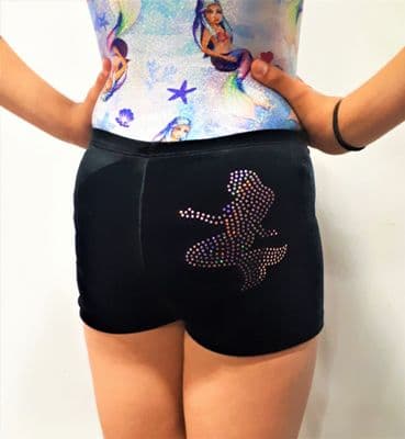 Mermaid Spangle Velvet Shorts