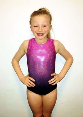 Pink & Black Shaded Leotard