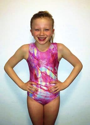 Pink Marble Leotard