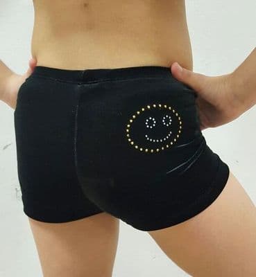 Smile Emoji Velvet Shorts