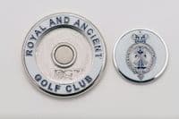 Duo Enamel Ball Marker – Navy/White