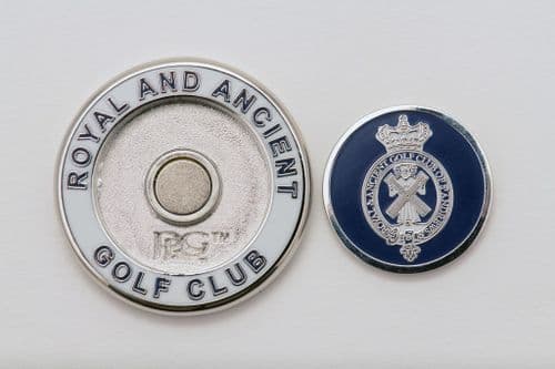 Duo Enamel Ball Marker – Navy/White