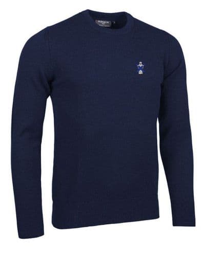 Glenmuir Morar Lambswool Round-neck Jumper- Navy