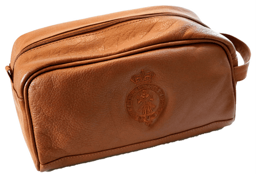 Leather wash bag
