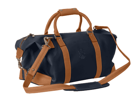 Links & Kings Highlander Duffel Bag - Navy/tan
