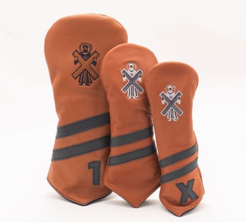 Links & Kings Tan Leather Headcover