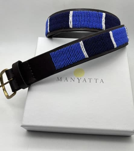 Manyatta Leather Beaded Belt