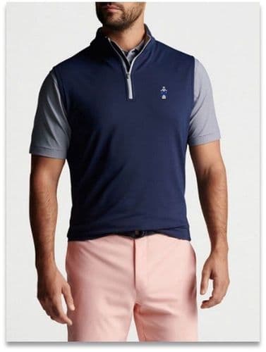 Peter Millar Galway Performance ¼ zip Vest - Navy