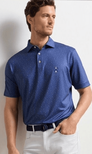 Peter Millar In The Rough Performance Shirt - Navy