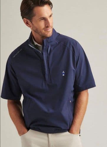 Peter Millar Shield Short Sleeve Shell - Navy