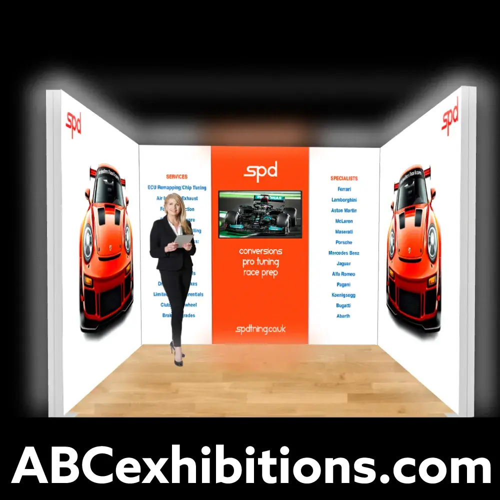 3m x 3m LED Lightbox exhibition stand