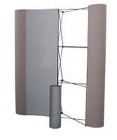 Fix art and posters to this pop up display stand with Velcro