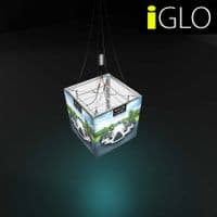 Backlit iGLO Illuminated Hanging Banner Sign For Exhibition Stands