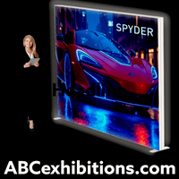 3000mm LED lightbox exhibition stand