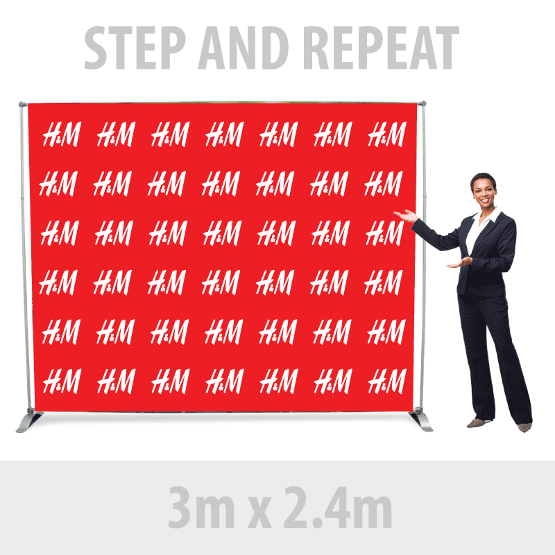 Step And Repeat Display Backdrop