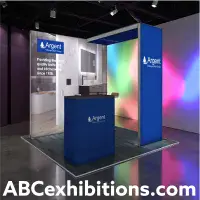 A backlit Illuminated LED lightbox exhibition stand