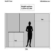 3m x 3m iGLO LED Lightbox Exhibition Stand Kit 7
