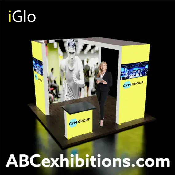 3m x 3m iGLO LED Lightbox Exhibition Stand Kit 7