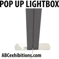 Curved LED Pop-Up lightbox  with double sided graphics