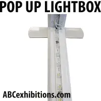 Curved LED Pop-Up lightbox  with double sided graphics