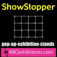 3x3 Curved Magnetic Pop Up Exhibition Stand and Display, also straight 3x3 pop up