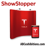 3x3 Curved Magnetic Pop Up Exhibition Stand and Display, also straight 3x3 pop up