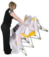 Hop Up Fabric Pop Up Exhibition Display Stand