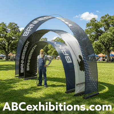 Bannerbow outdoor arch