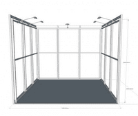 3m x 3m exhibition stand 1