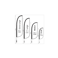 Crest Feather Flag Is Our Best Selling Feather Flag. Four size options.