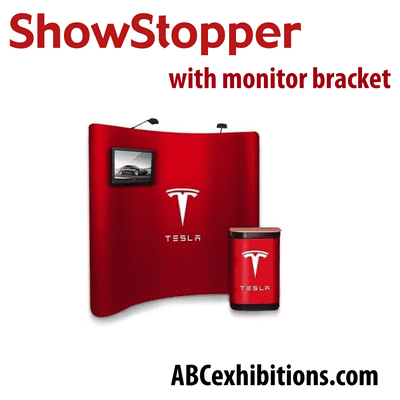 Curved magnetic pop up with TV bracket