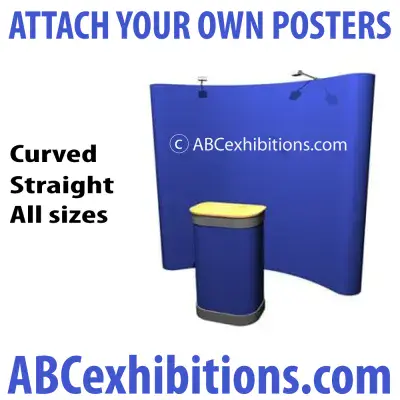 Fabric Pop Up Velcro Display For Posters, Art, Photos