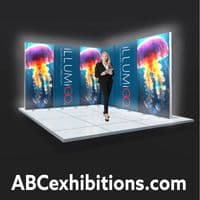 Folding LED lightbox  with double sided graphics