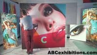 Folding LED lightbox  with double sided graphics