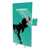 Folding LED lightbox  with double sided graphics