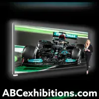 Seamless  iLLUMiGO LED lightbox modules have been designed specifically for shell scheme exhibition stand displays and defined spaces.