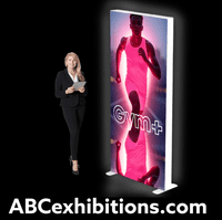 Seamless  iLLUMiGO LED lightbox modules have been designed specifically for shell scheme exhibition stand displays and defined spaces.