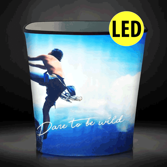 Illuminated exhibition counter insta