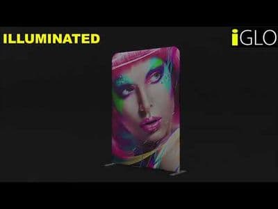 Illuminated fabric pop up