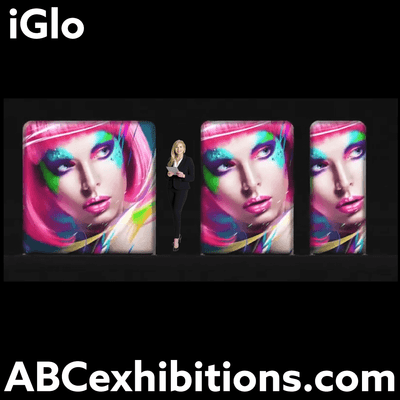 Illuminated fabric pop up