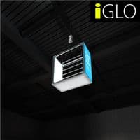 Backlit iGLO Wavelight  Casonara Illuminated Hanging Sign For Exhibition Stands 1m R