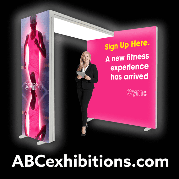 3m x 3m pop up lightbox LED exhibition stand