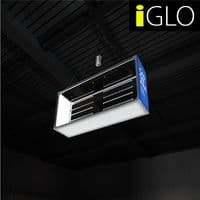 Backlit iGLO Wavelight  Casonara Illuminated Hanging Sign For Exhibition Stands 2m R