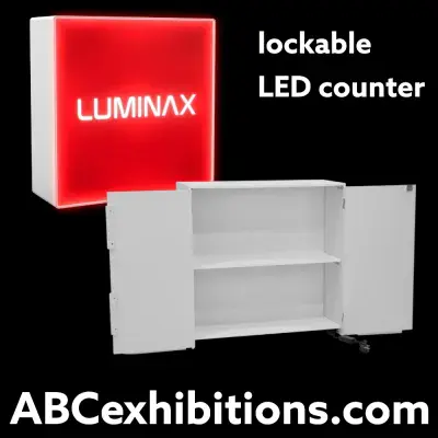 LED lightbox exhibition counters