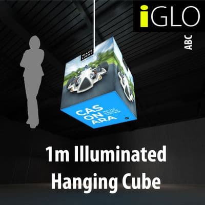 LED suspended exhibition banner