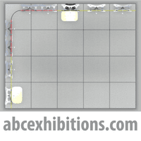 5m x 4m modular Twist linking exhibition stand display