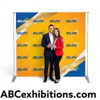 Pegasus Banner Stand With A 3000mm x 2400mm maximum graphic panel