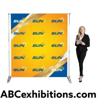 Pegasus Banner Stand With A 3000mm x 2400mm maximum graphic panel
